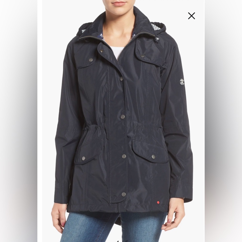 Barbour Trevose Navy Hooded Utility Jacket Anorak